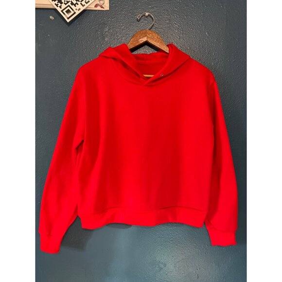 Red Hoodie crop XL Soft Pullover - Picture 5 of 5